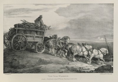 El vagón de carbón, 1821 de Theodore Gericault